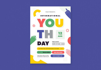 Colorful Youth Day Flyer