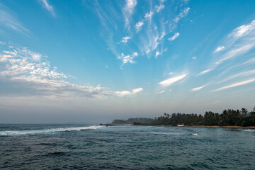Beautiful morning sky over the ocean