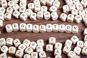 Legislation, letter dices word