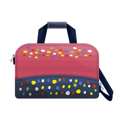 Travel bag in a realistic style.