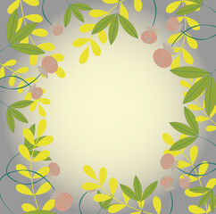Obraz premium delicate floral and plant print