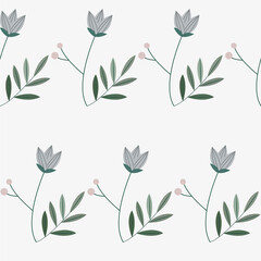 delicate floral and plant print