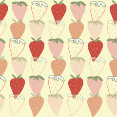 delicious summer strawberry print. delicious illustration