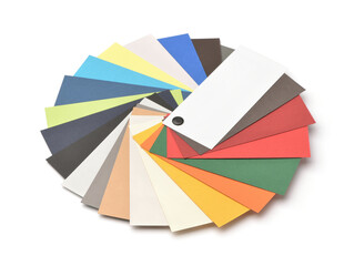 Fan of cardstock paper samples