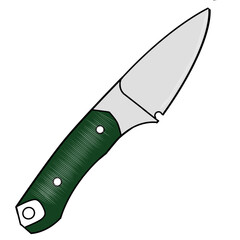 Bushcraft knife vector design illustrator artwork