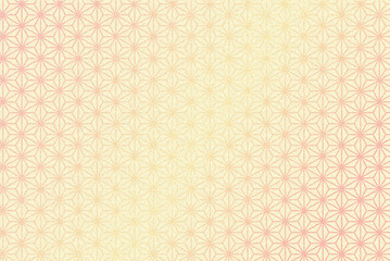 麻の葉グラデーション_シックな雰囲気のピンク系の和紙風壁紙