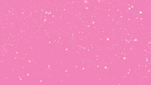 Golden glitter on pink background, holiday design and girly background