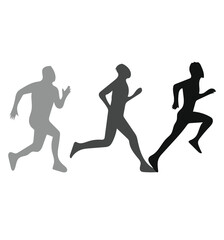 Obraz na płótnie Canvas Runners logo - Vector