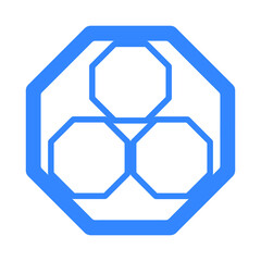 Geometry or octagon sign icon