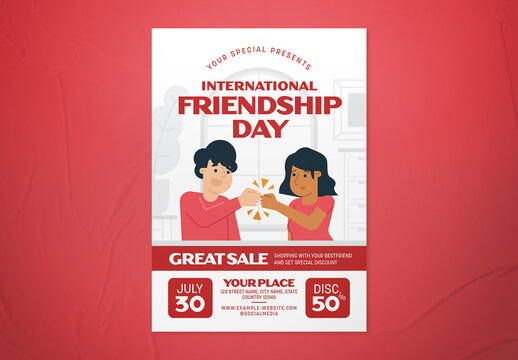 International Friendship Day Flyer