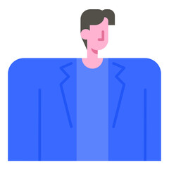 man avatar flat icon