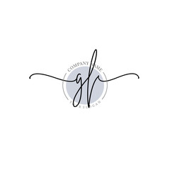 Obraz premium GL signature logo template vector 