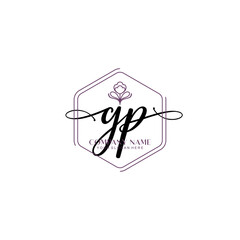GP signature logo template vector	