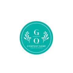 GQ Beauty vector initial logo