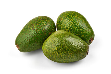 Avocado, isolated on white background.