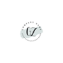 GZ Beauty vector initial logo