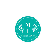 MF Beauty vector initial logo