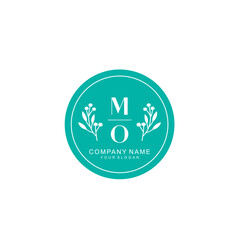 MO Beauty vector initial logo