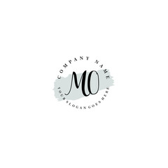 MO Beauty vector initial logo