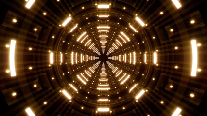 Bright Geometric Pattern Light tunnel