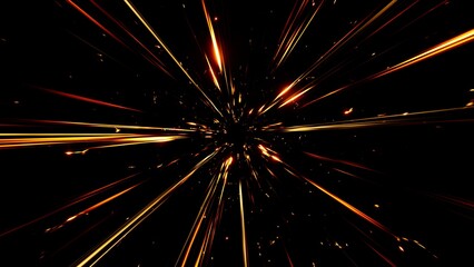 Bursting Fire Sparks and streaks