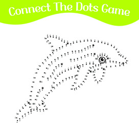 connect the dots draw game kids puzzle work sheet