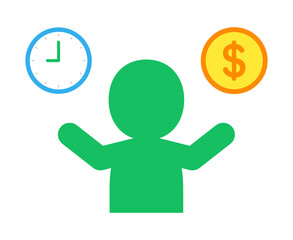 時間とお金を比べる人