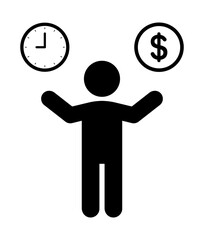 時間とお金を比べる人