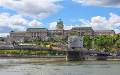 Buda Castle Royal Palace and Hungarian National Gallery in budapest, Hungary