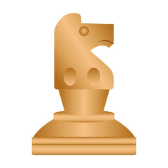 Chessmen. Chess piece horse. Chess. wooden figure. Vector