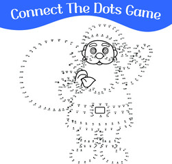 connect the dots, draw game, kids puzzle work sheet,  Christmas puzzle,