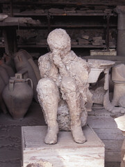 Pompeii, preserved ash people from Mount Vesuvius