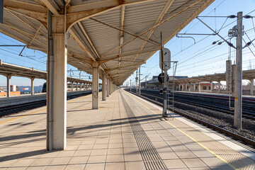 Ciudad Real, Spain. The Estacion de Ciudad Real (Ciudad Real railway station), main train station of the city, located on the AVE high-speed rail line