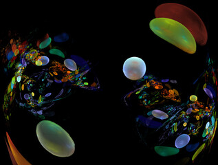 Imaginatory fractal abstract background Image