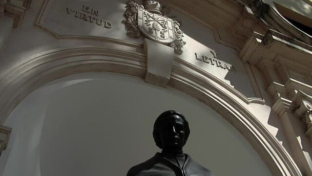 Statue of Ignacio Duarte y Quiros, an Argentine priest who founded the Colegio Montserrat in Cordoba, Argentina. 