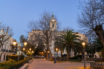 Fototapeta na wymiar Ciudad Real, Spain. The Catedral de Nuestra Senora del Prado (Our Lady Saint Mary of the Prado Cathedral), a Gothic temple
