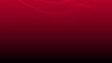 Abstract futuristic wavy stripes. Abstract twisted lines on a  red gradient background. Vector.