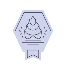 floral leaf stamp