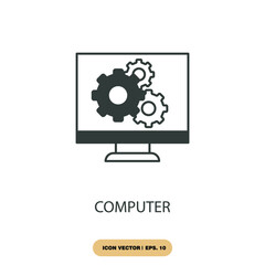 computer icons  symbol vector elements for infographic web