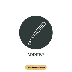 additive icons  symbol vector elements for infographic web