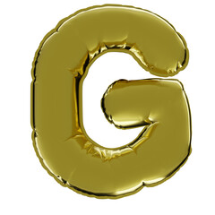 Gold Balloons Letter G