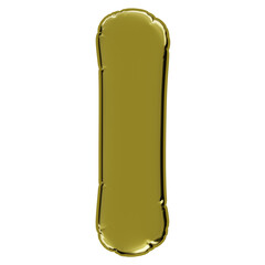Gold Balloons Letter I