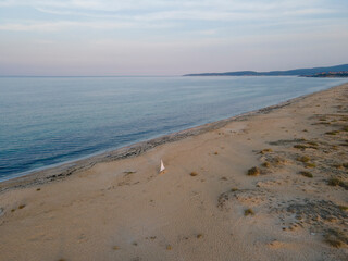 Aerial view of The Driver Beach (Alepu) near resort of Dyuni, Bulgaria