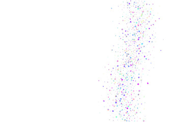 Hologram Tinsel. Falling Sparkles. Purple Party Confetti. Carniv