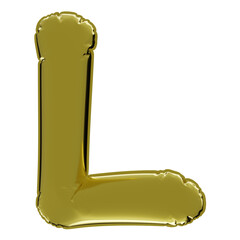 Gold Balloon Letter L