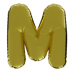 Gold Balloon Letter M