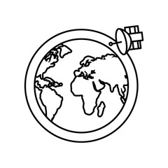 world and satellite