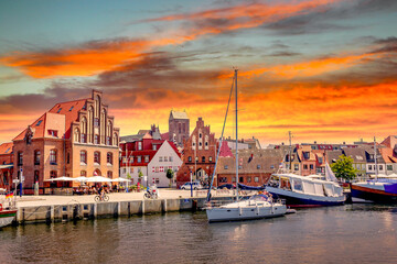 Hafen von Wismar, Ostsee, Deutschland 