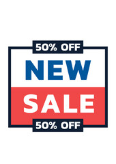 New sale 50%  off