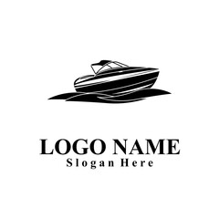Ship-themed vector logo suitable for marine companies